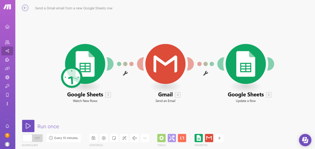 make(integromat) わかりやすいUI